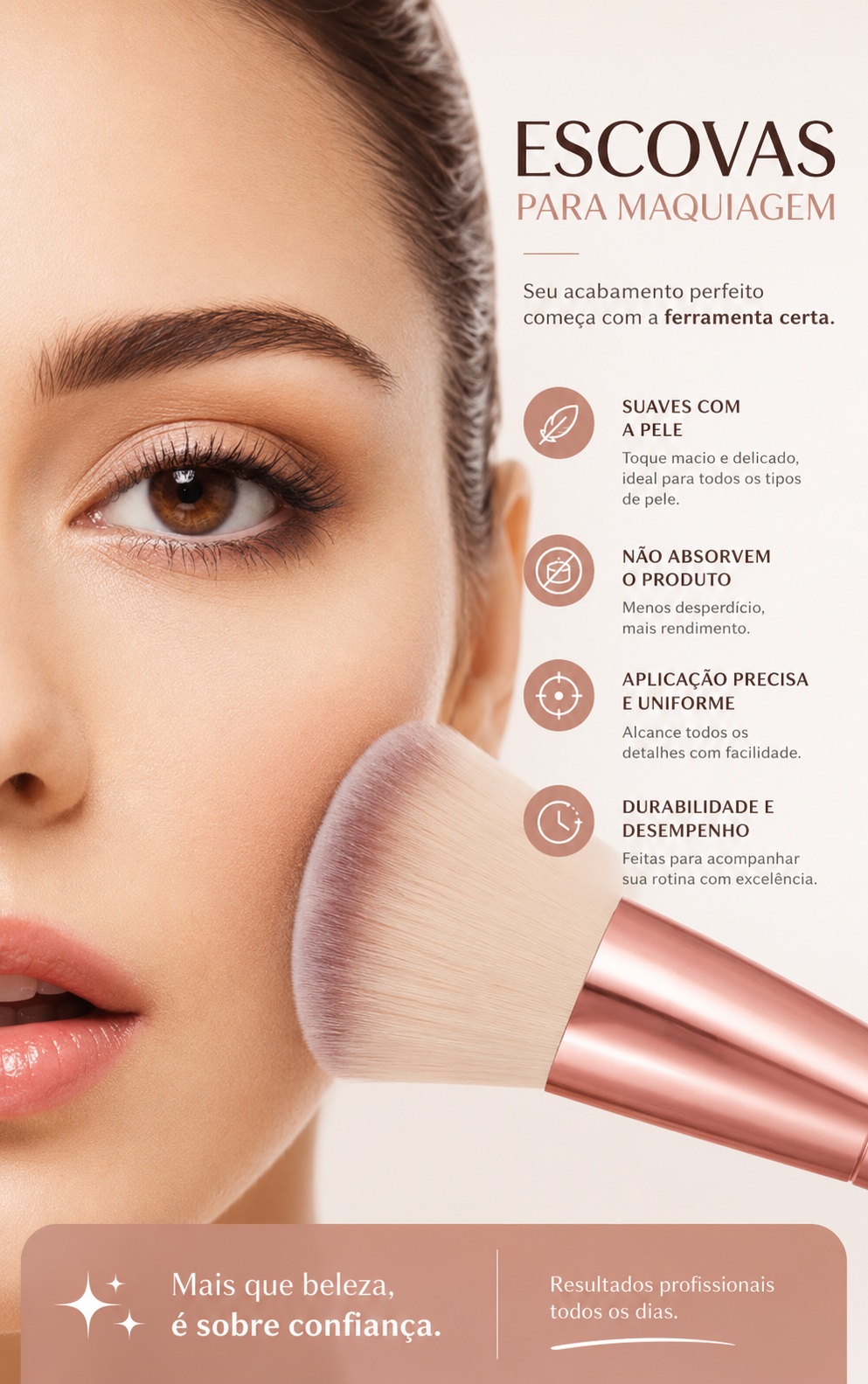 Kit de Maquiagem Profissional - 23 Peças