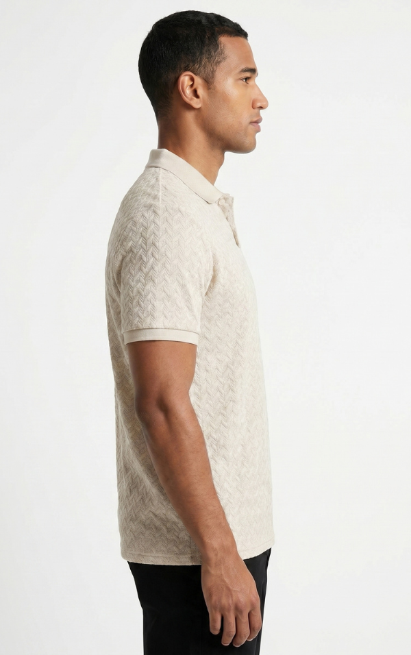 Polo Trama Milano Off-White