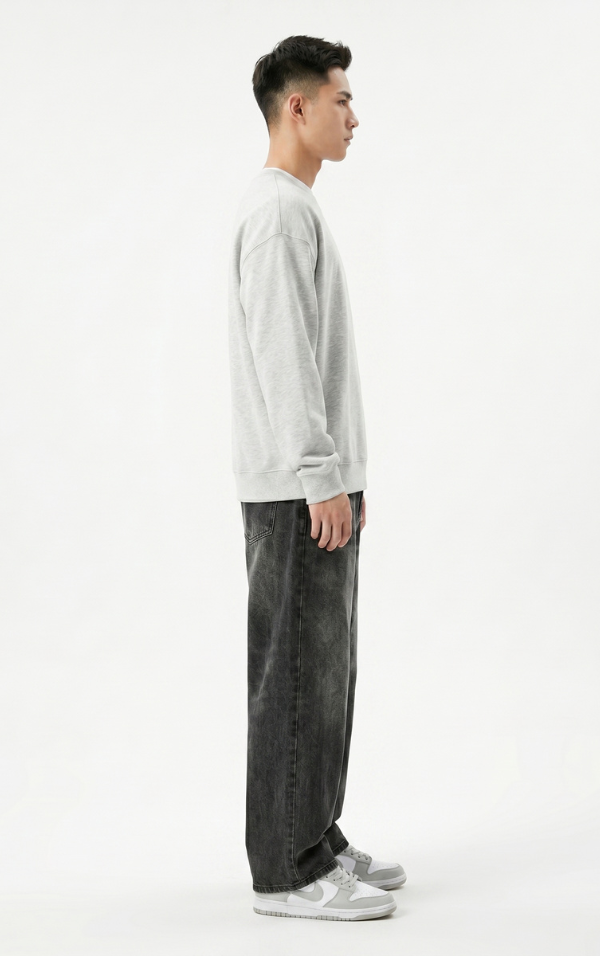 Calça Wide Leg Graphite
