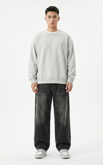 Calça Wide Leg Graphite