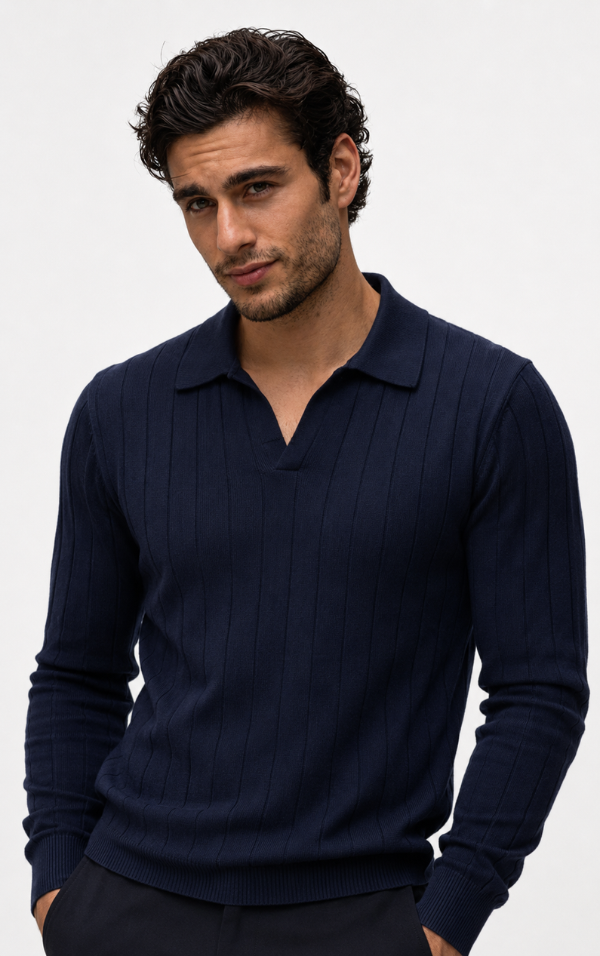Kit: 3 Polos Longas em Tricô